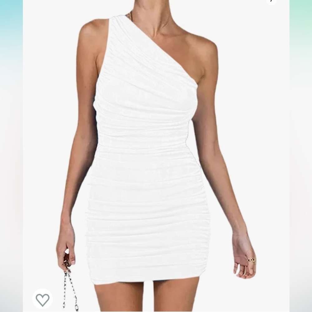 White bodycon dress